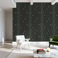 Foliage & Butterflies - Slate Mural Wallpaper - room preview 06