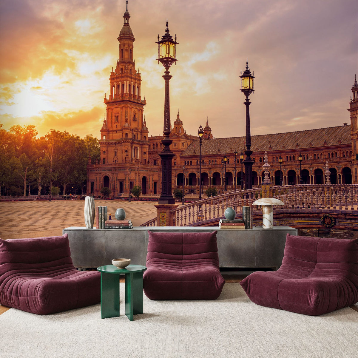 Seville Sunset Mural Wallpaper - room preview 06