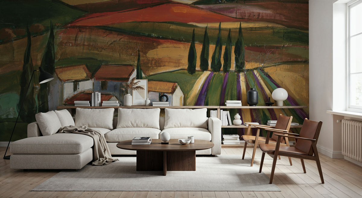 Lavender Fields I Mural Wallpaper - room preview 06