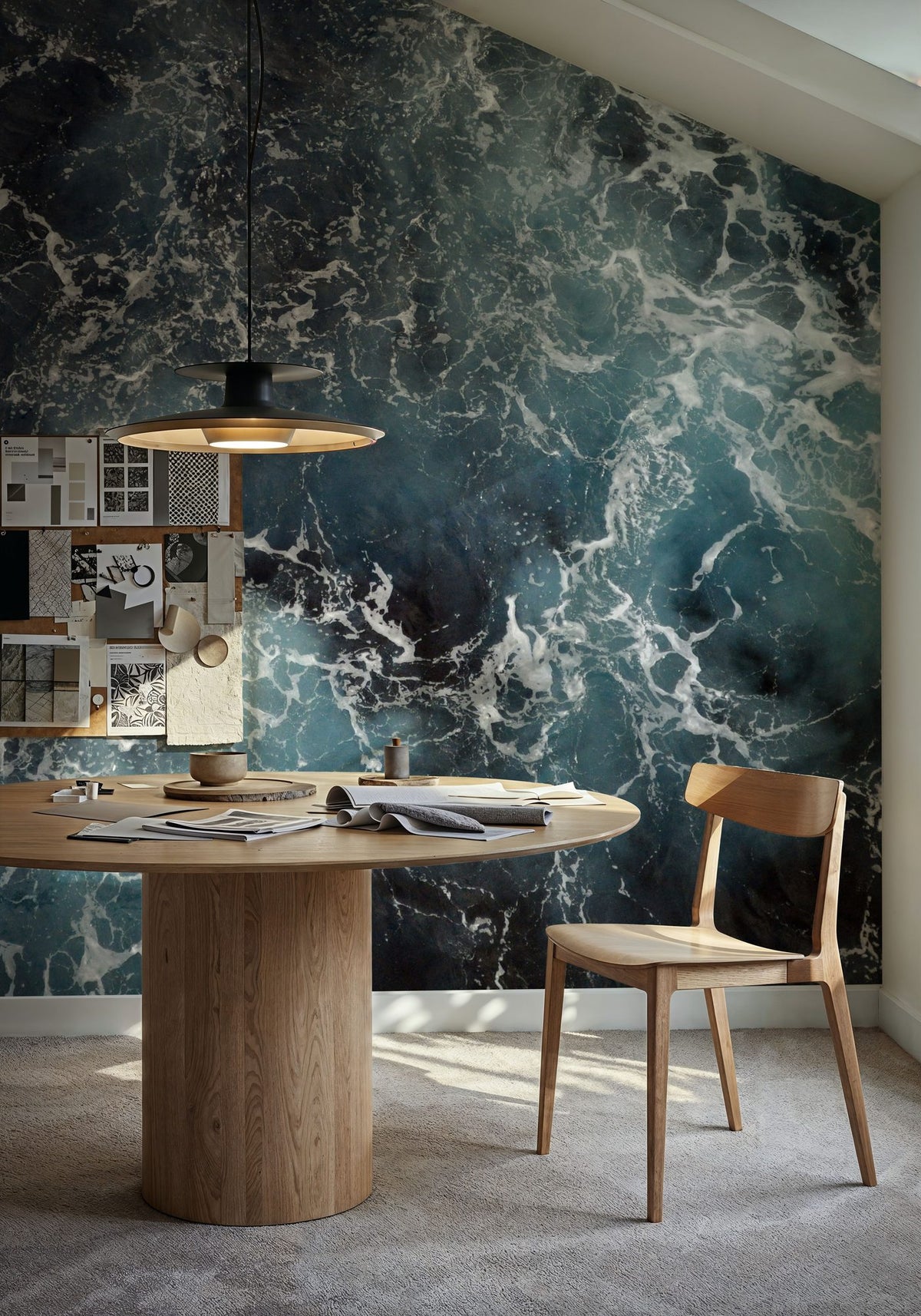 Rough Ocean Mural Wallpaper - room preview 06