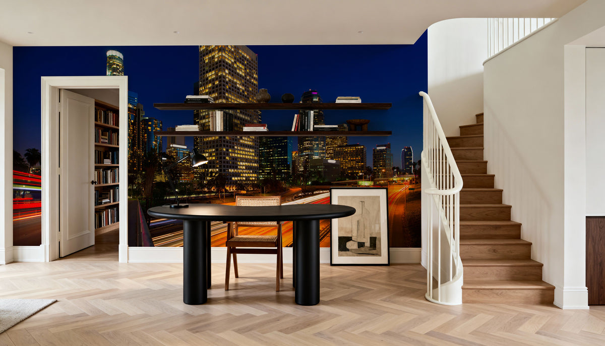 Downtown From the 110 Clear Mural Wallpaper - room preview 06