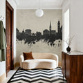 Hallstatt Austria Skyline Concrete Mural Wallpaper - room preview 06