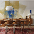 Blue and Bright Abstract Mural Wallpaper - room preview 06