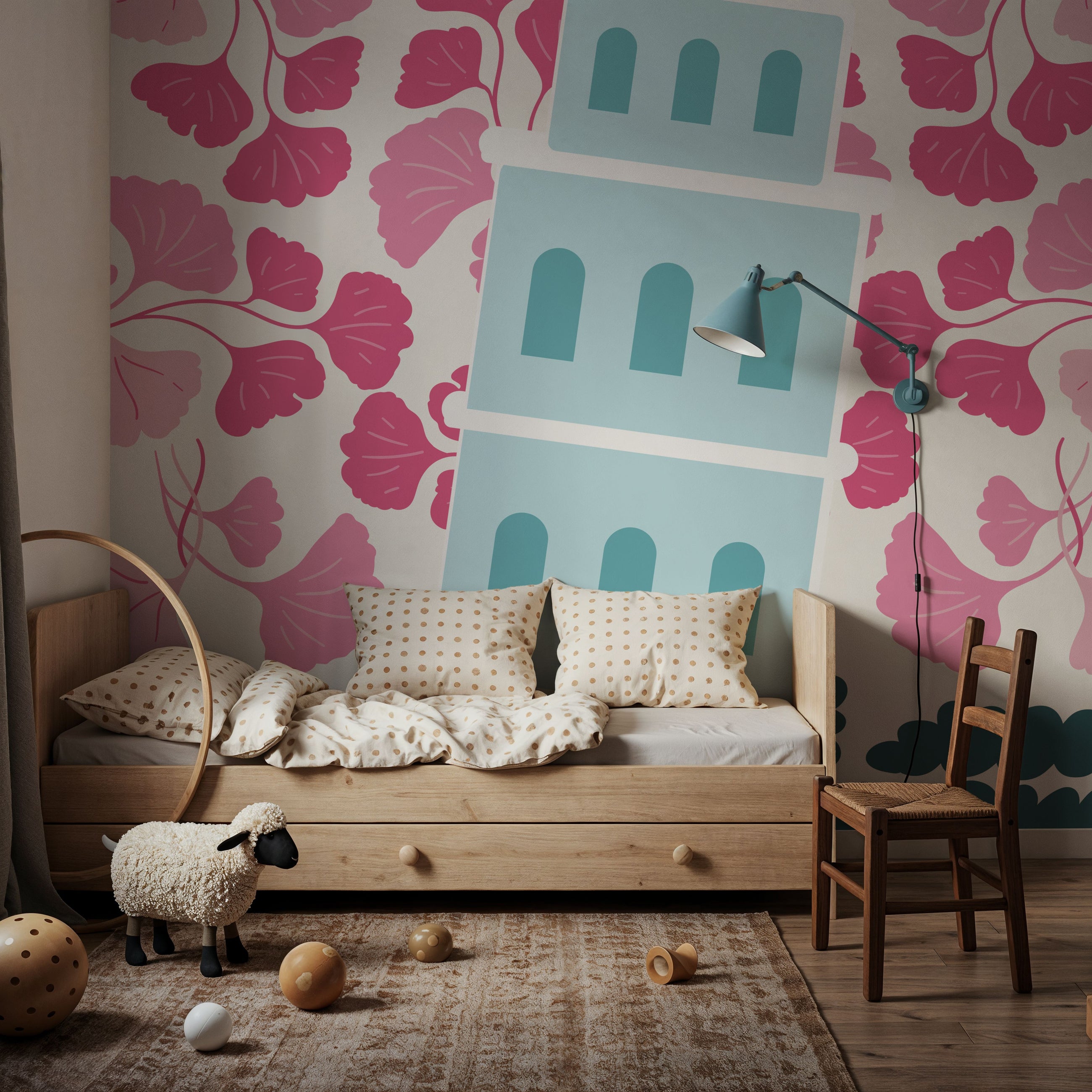 Groovy European Travel I Mural Wallpaper