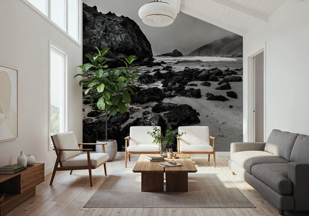 Pfeiffer Beach in Big Sur State Park Mural Wallpaper - room preview 06