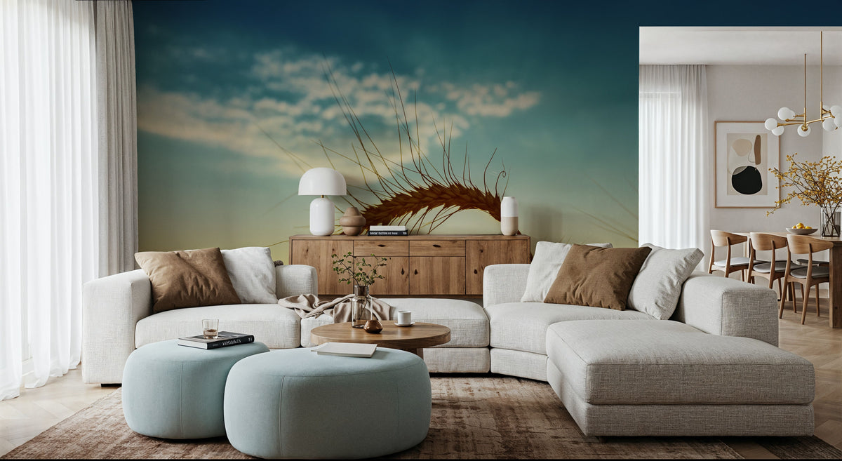Golden Harvest Mural Wallpaper - room preview 06