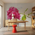 Bright Pink Hydrangea Mural Wallpaper - room preview 06