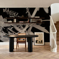 Flower Dreams BW II Mural Wallpaper - room preview 06