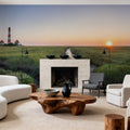 Westerheversand Sunset Panorama Mural Wallpaper - room preview 06