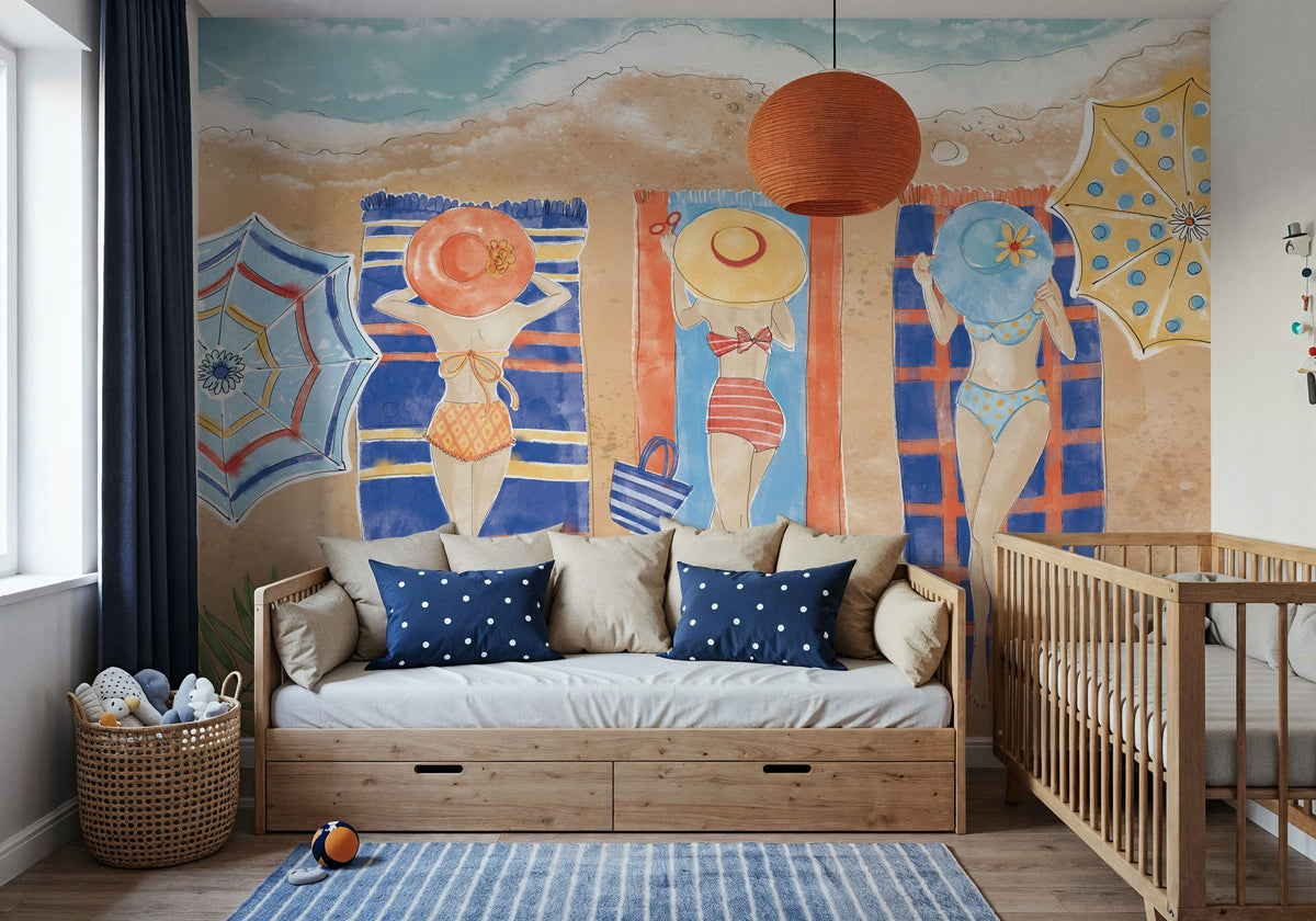 Sunkissed I Beach Mural Wallpaper - room preview 06