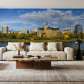 Saskatoon Skyline Mural Wallpaper - room preview 06