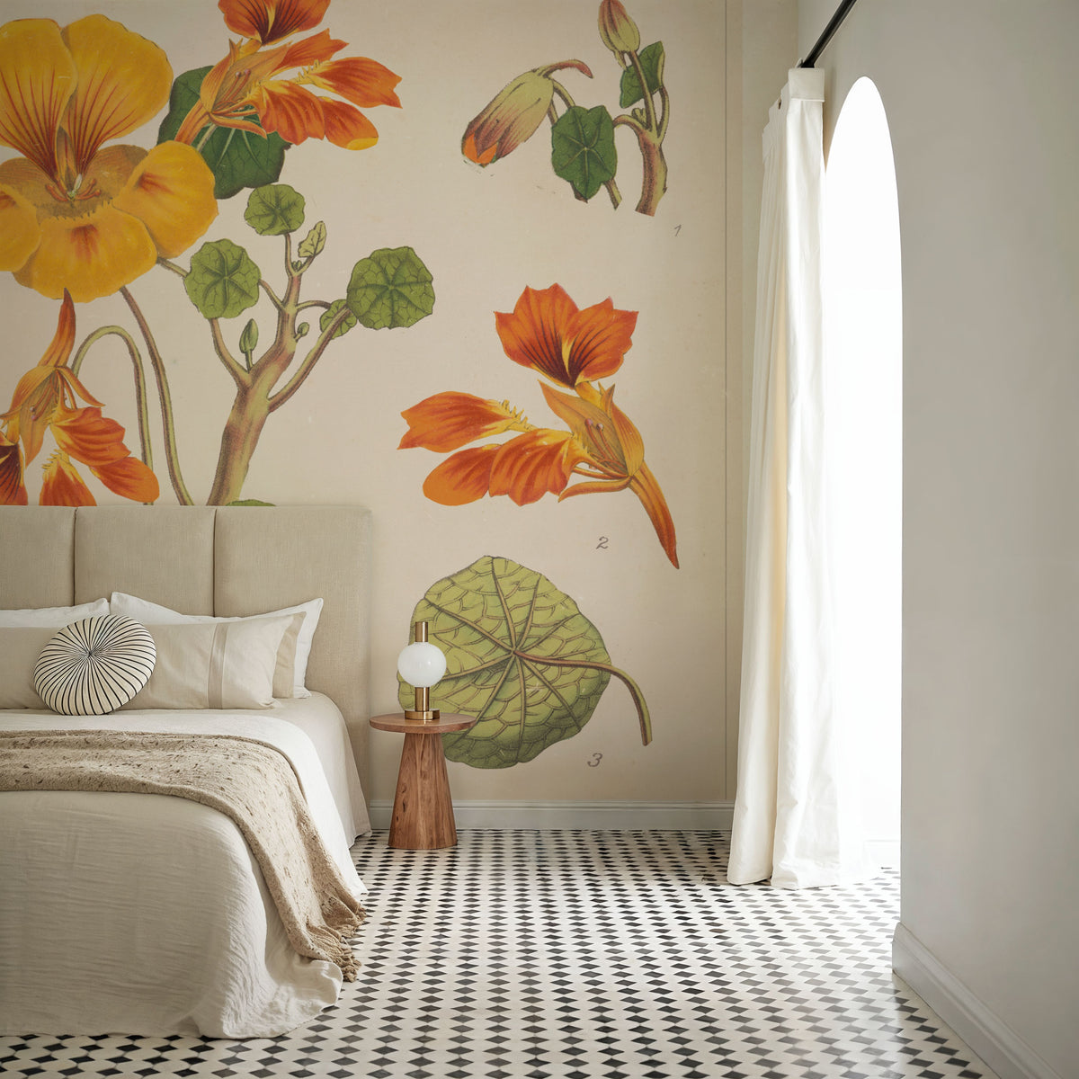 Flower Market Chart III Mural Wallpaper - room preview 06