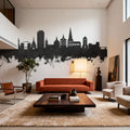 Rostock Germnay Skyline Black & White Mural Wallpaper - room preview 06