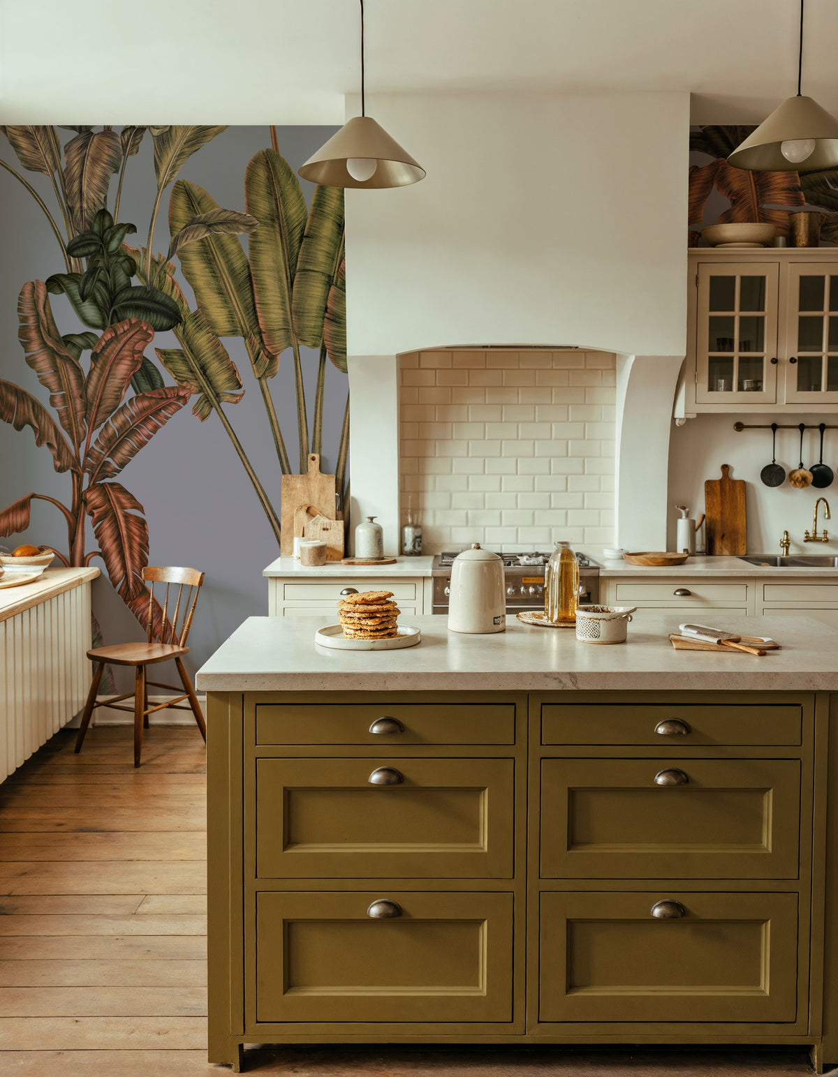 Banana Grove, Stone Mural Wallpaper - room preview 06