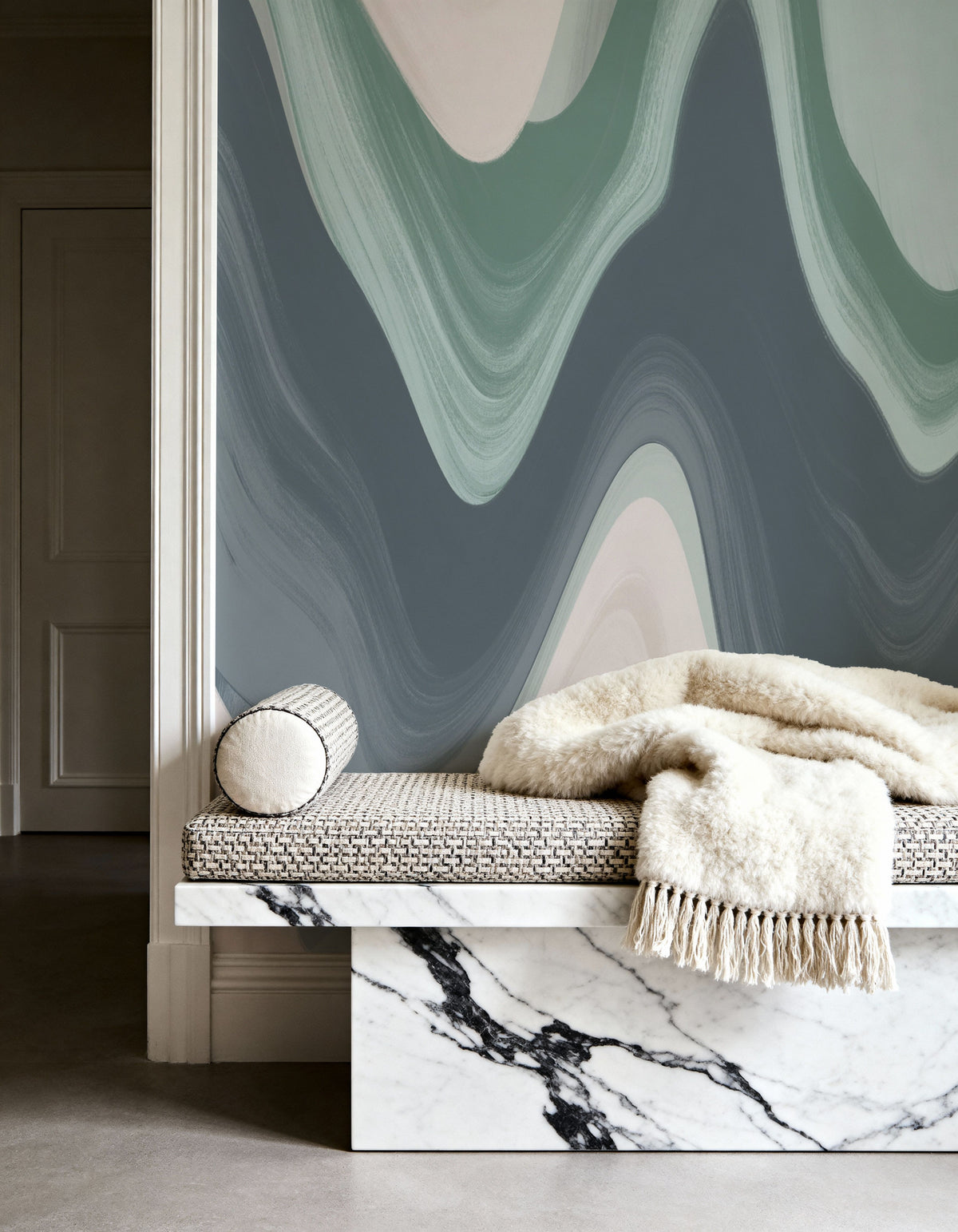 Abstract Paints, Pastels Mural Wallpaper - room preview 06