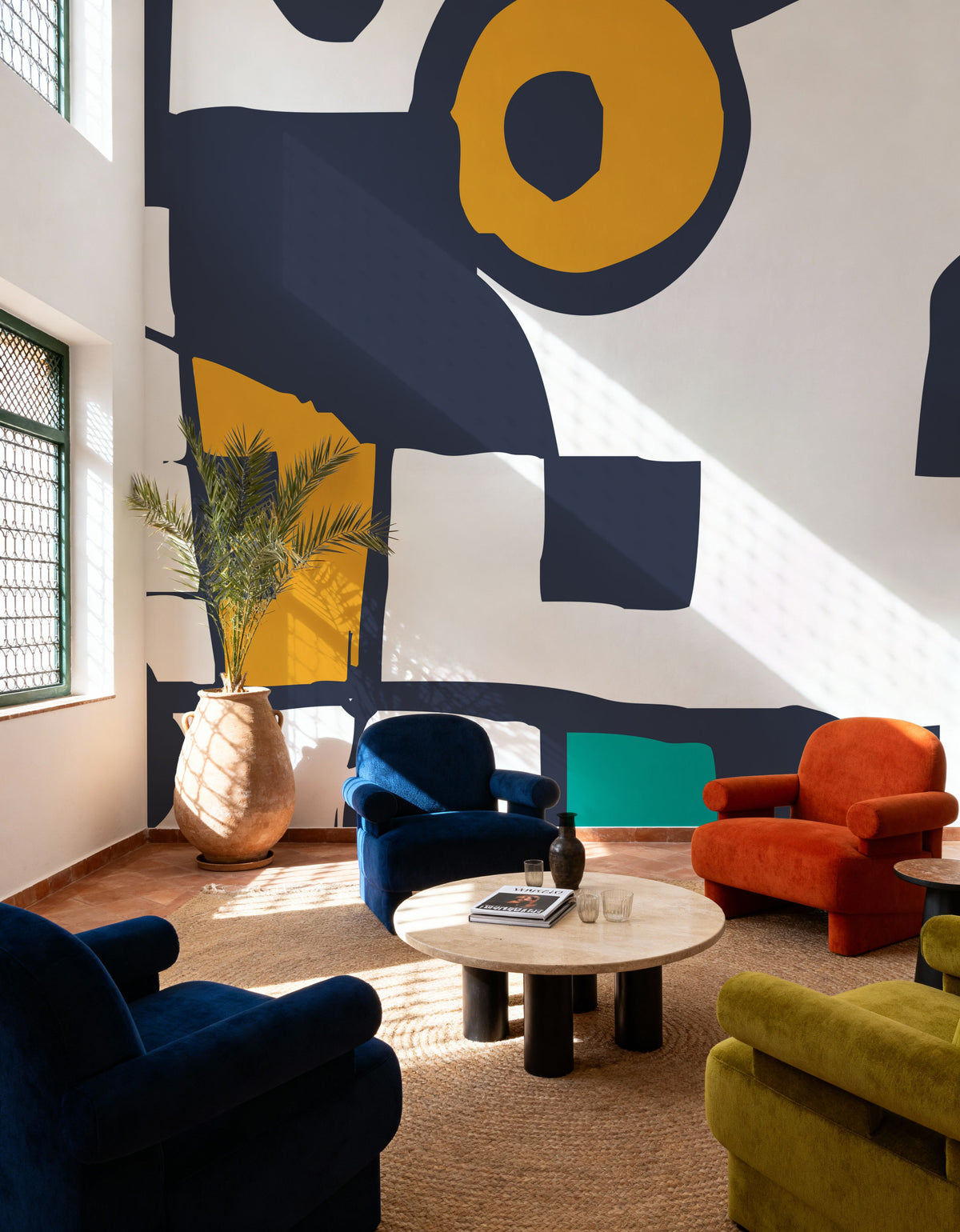 Fish Eyes Mural Wallpaper - room preview 06