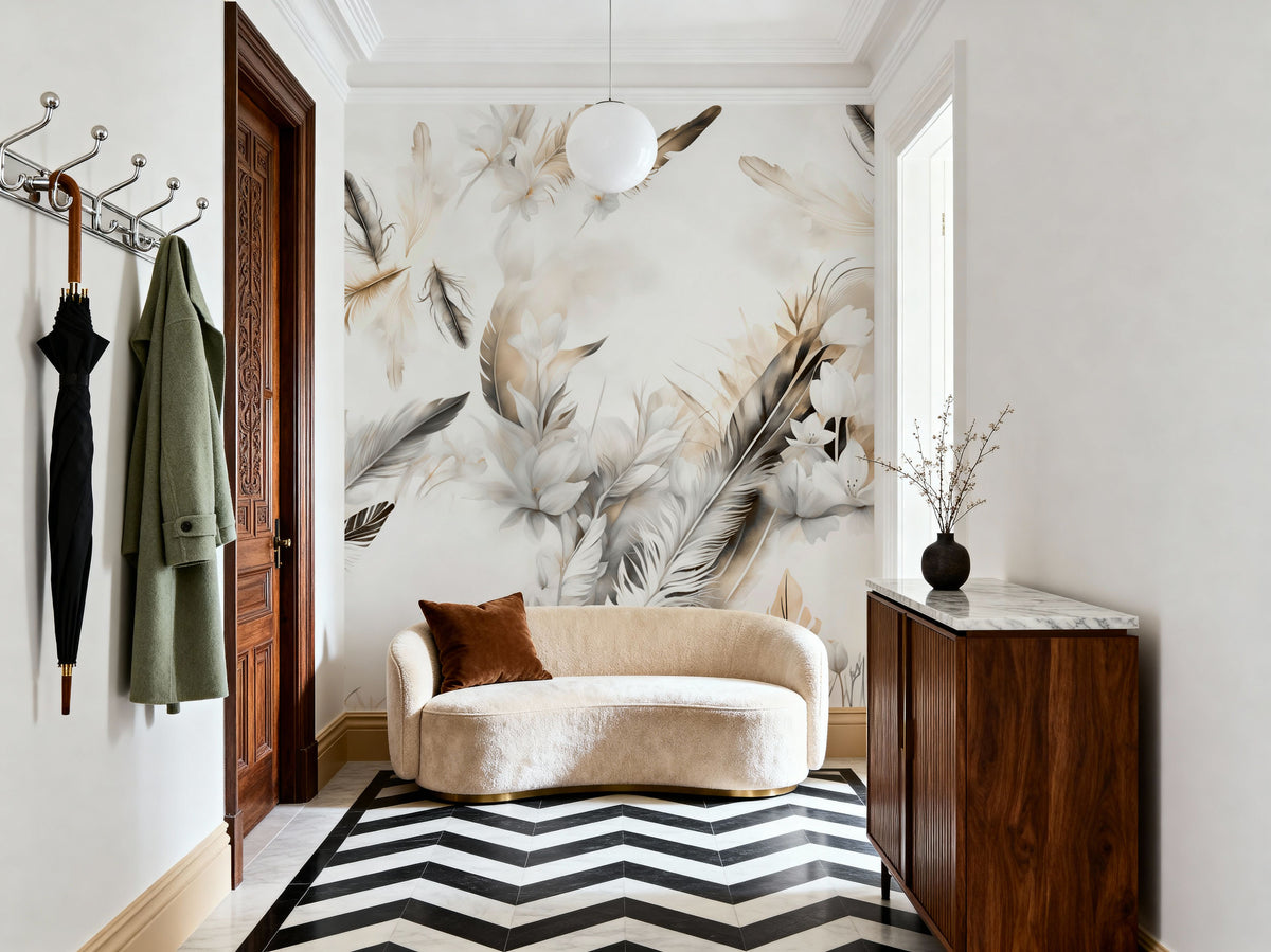 Tender Love Yellow Mural Wallpaper - room preview 06