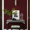 Faux Sand Stucco Finish, Burgundy Mural Wallpaper - room preview 06