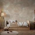 Painted Dreamy Clouds, Alpine Oat Mural Wallpaper - room preview 06