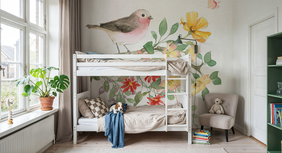 Soft Meadow IV Mural Wallpaper - room preview 06