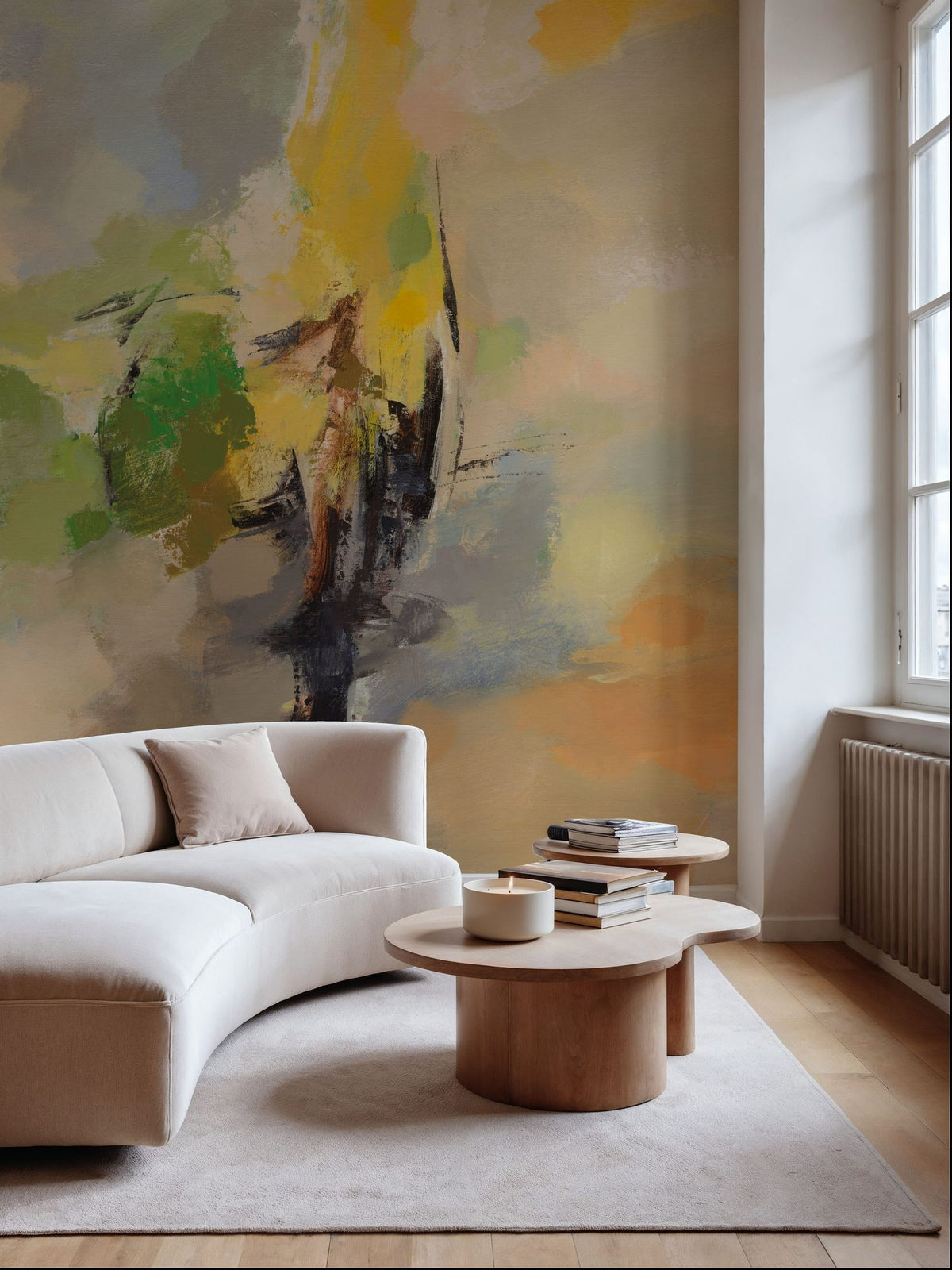 Lemon Grove Mural Wallpaper - room preview 06