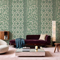 Riad Ornaments, Forest Green Mural Wallpaper - room preview 06