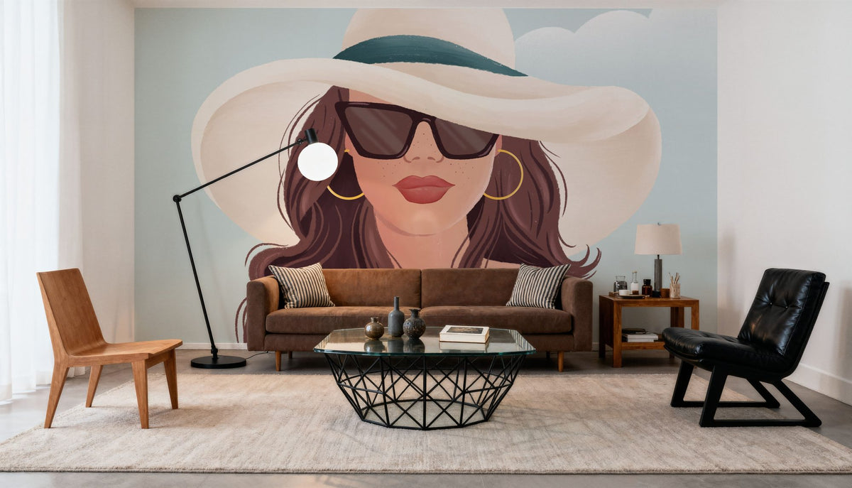 Beach Girl II Mural Wallpaper - room preview 06
