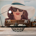 Beach Girl II Mural Wallpaper - room preview 06