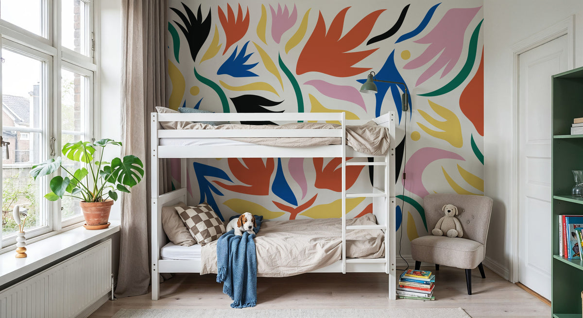 Tulip Cut Out, Light Mural Wallpaper - room preview 06