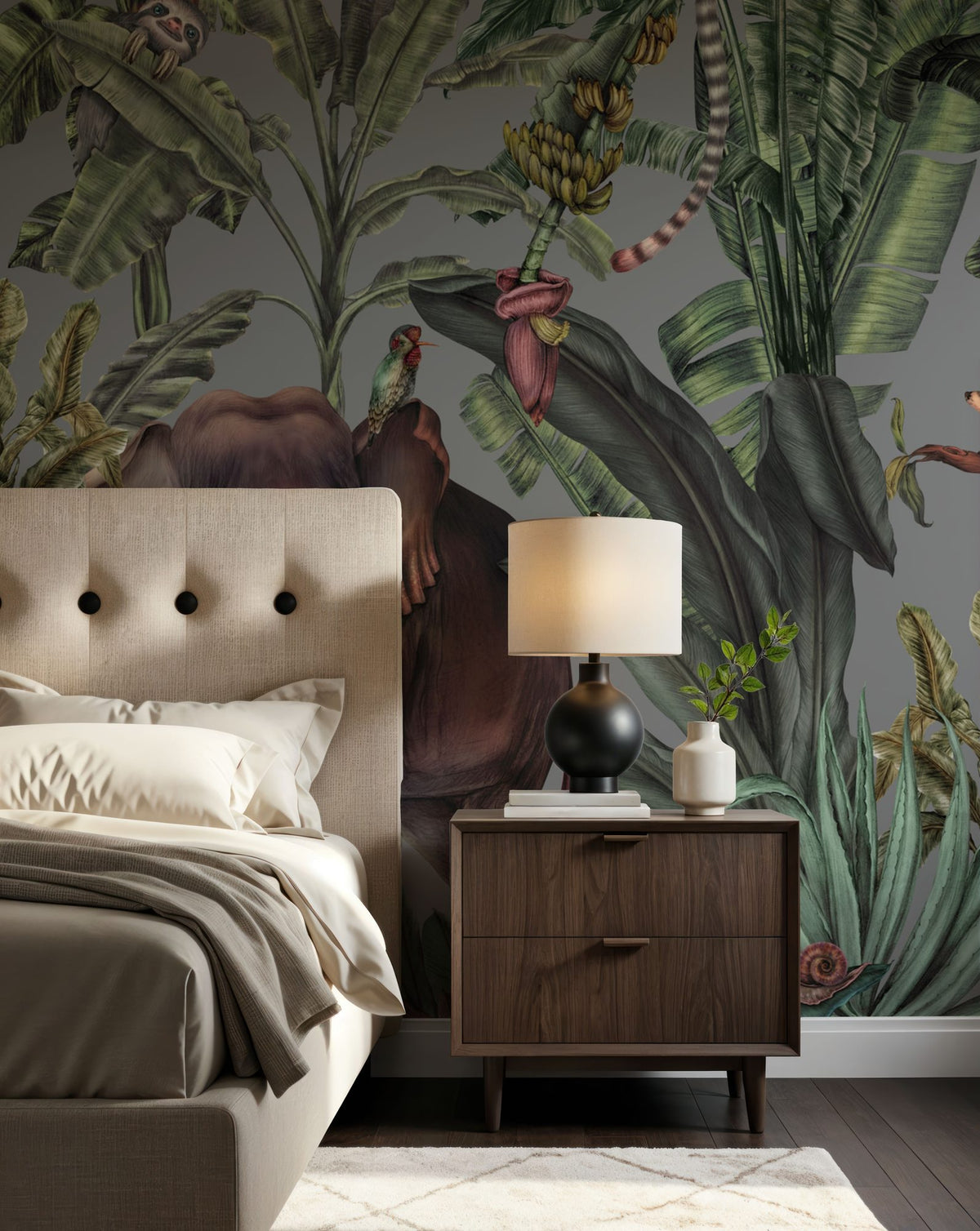Jungle Kingdom, Slate Mural Wallpaper - room preview 06