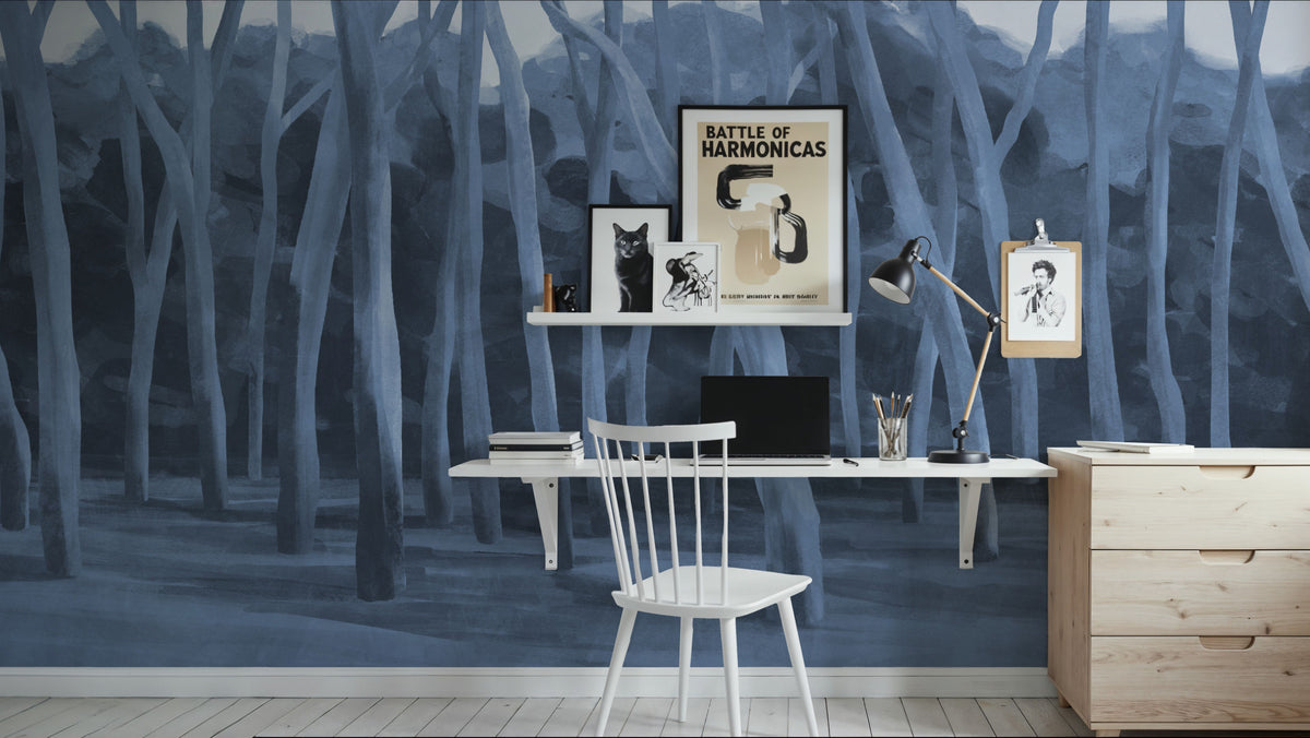 Dune Forest, Blues Mural Wallpaper - room preview 06