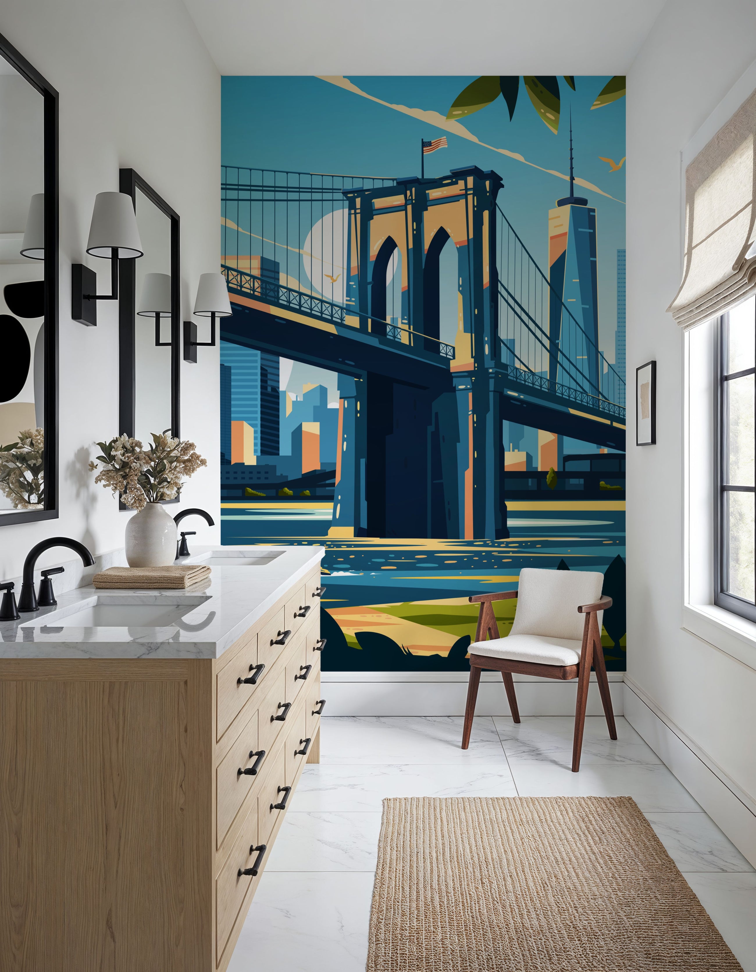 Travel New York Mural Wallpaper