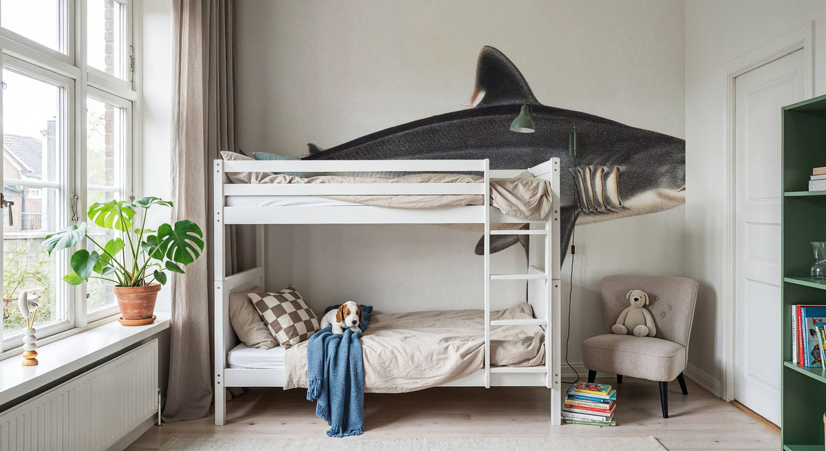 Porbeagle Mural Wallpaper - room preview 06