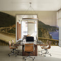 Coastal Cliff Bridge Mural Wallpaper - room preview 06