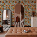 Pumpkin Harvest White Mural Wallpaper - room preview 06