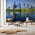 Urban Waterfront Mural Wallpaper - room preview 06