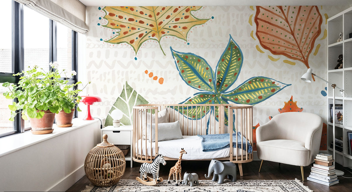 Harvest Whimsy V Mural Wallpaper - room preview 06