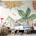 Harvest Whimsy V Mural Wallpaper - room preview 06
