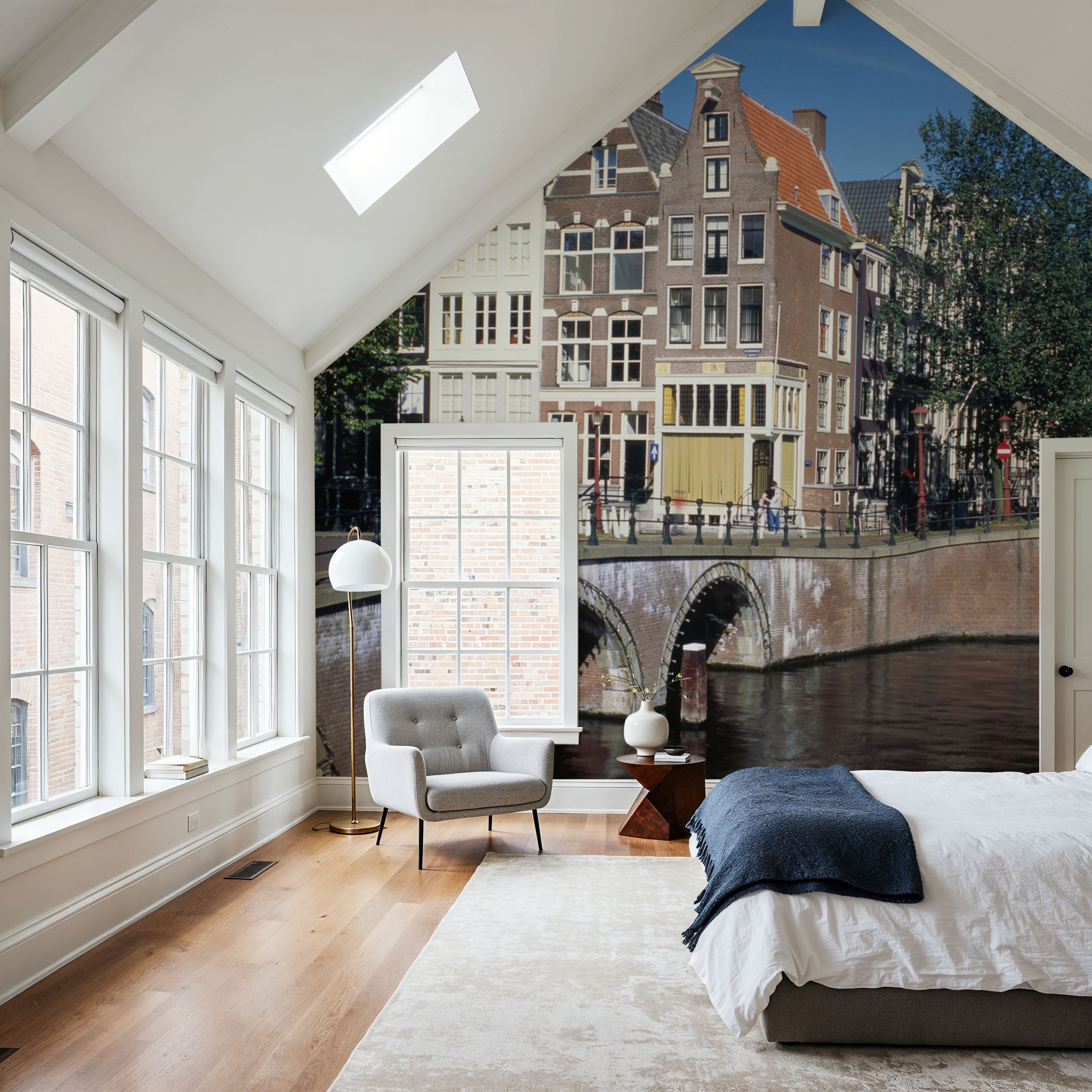 Amsterdam Canal Bridge Mural Wallpaper