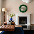 Organic Lines Beige Mural Wallpaper - room preview 06