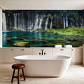 Shiraito Falls Mural Wallpaper - room preview 06
