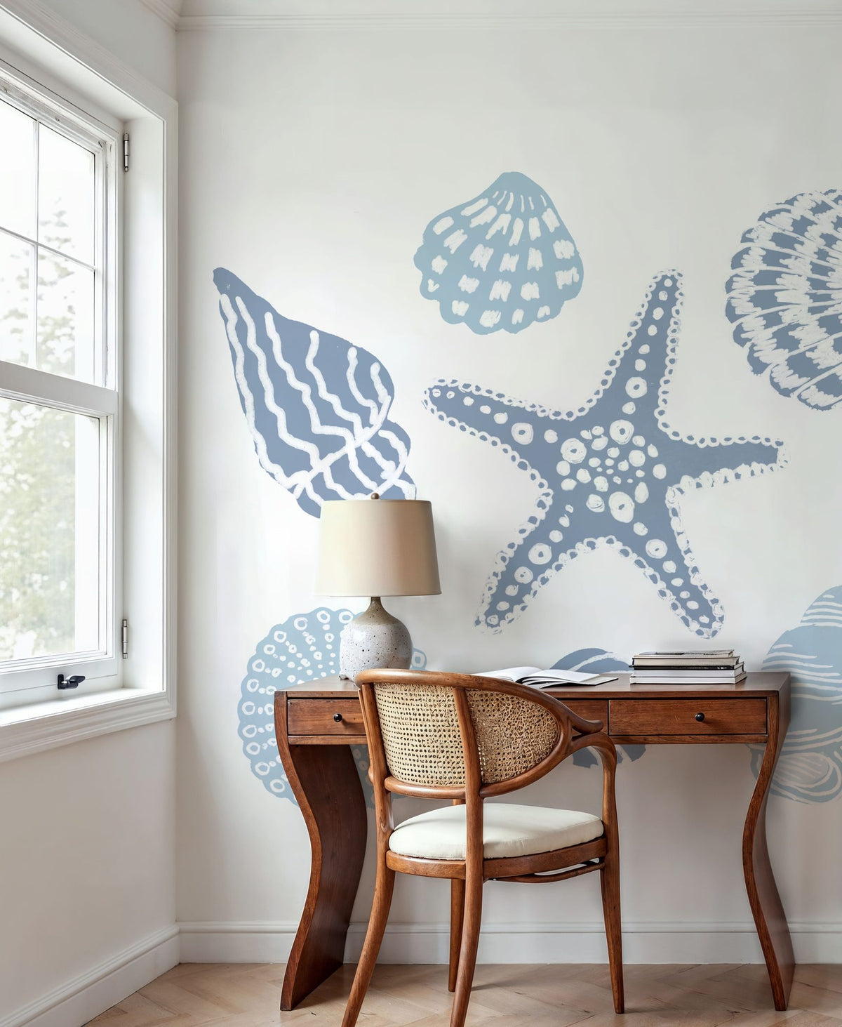 Shells on the Shore II Mural Wallpaper - room preview 06