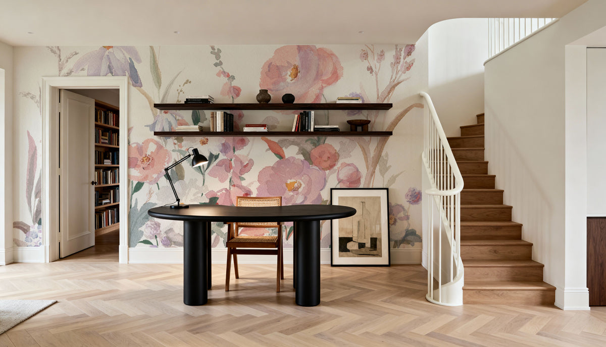 Flowers in the Wild Mural Wallpaper - room preview 06