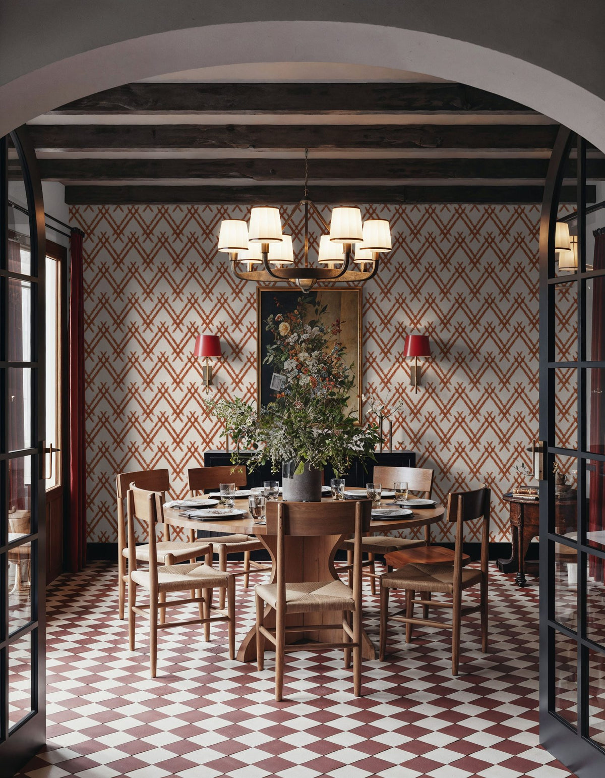 Woodland Tops Brown Mural Wallpaper - room preview 06