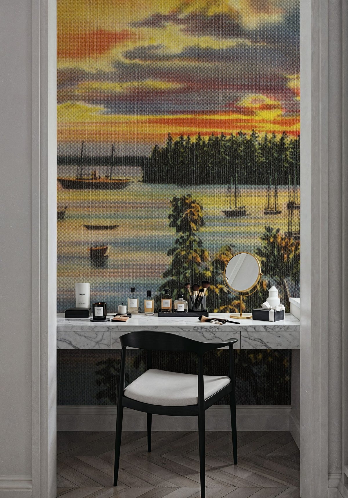 Greetings From Sunset Views Mural Wallpaper - room preview 06
