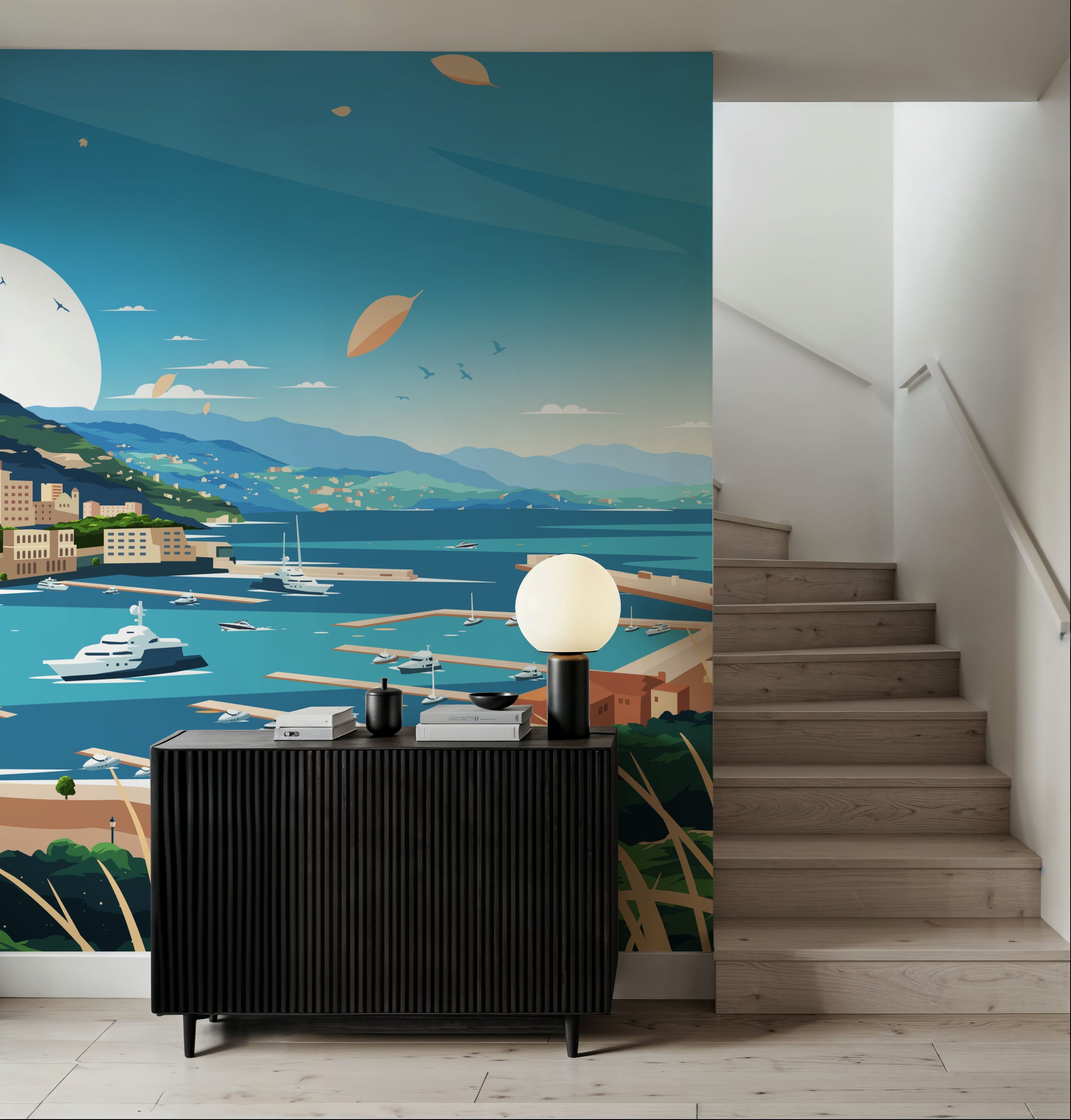 Travel Monaco Mural Wallpaper