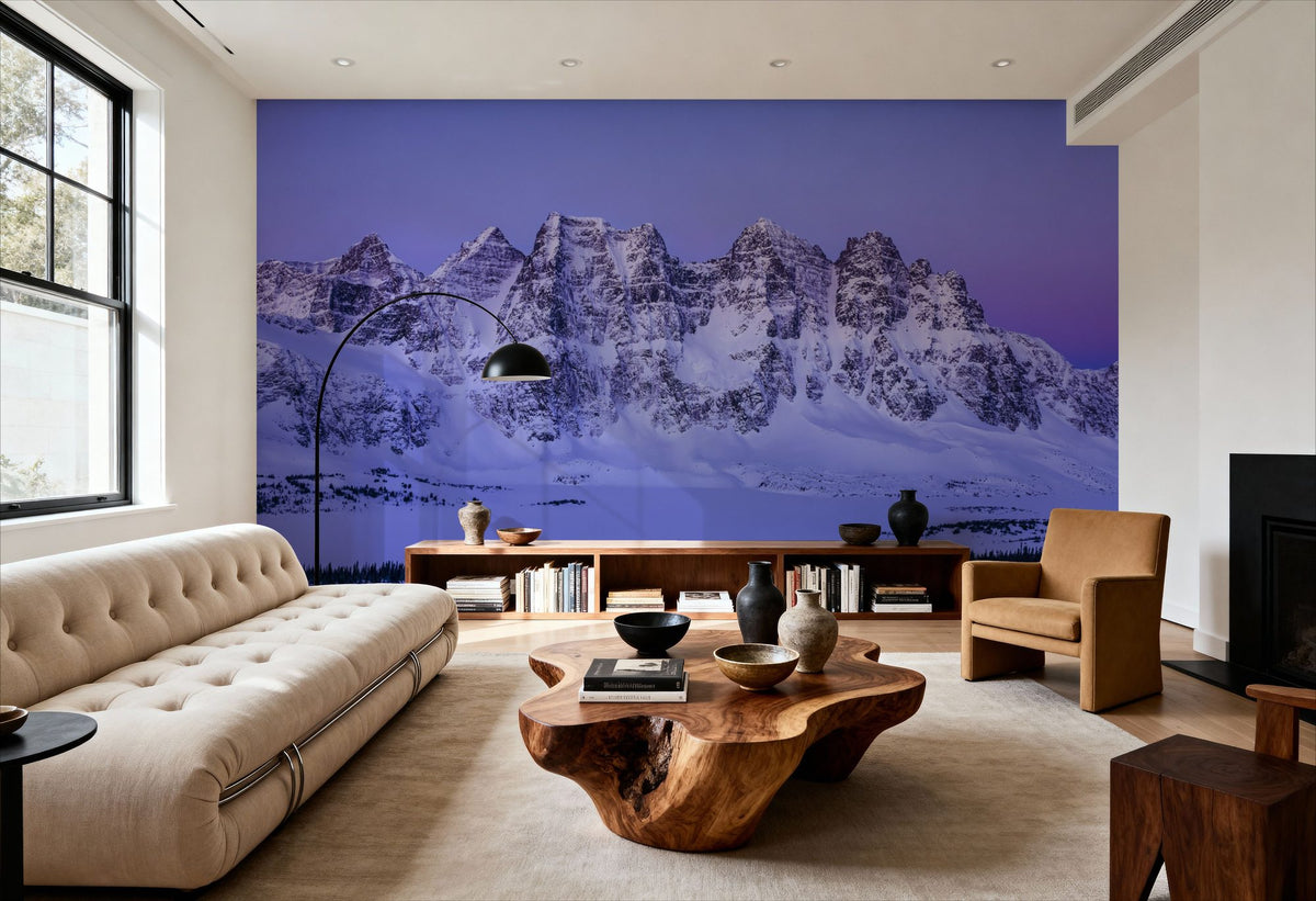 Ramparts Mountain Mural Wallpaper - room preview 06
