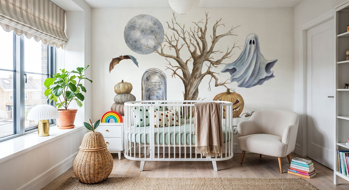 Spooky Halloween II Color Mural Wallpaper - room preview 06