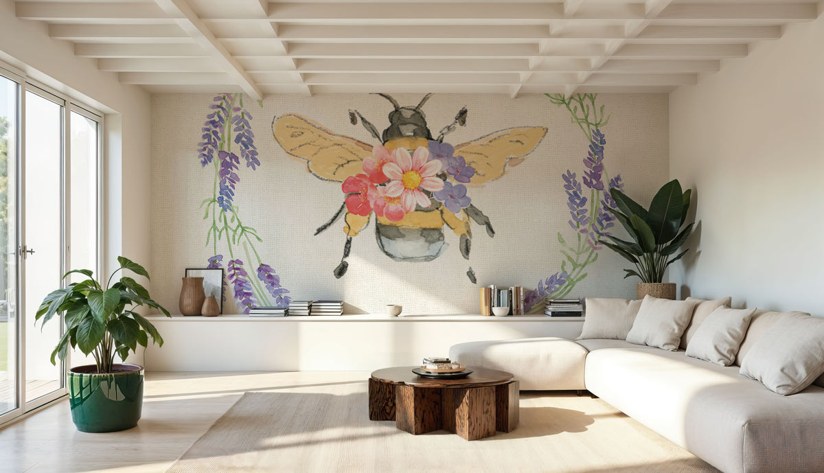 Fresh Floral VIII Mural Wallpaper - room preview 06