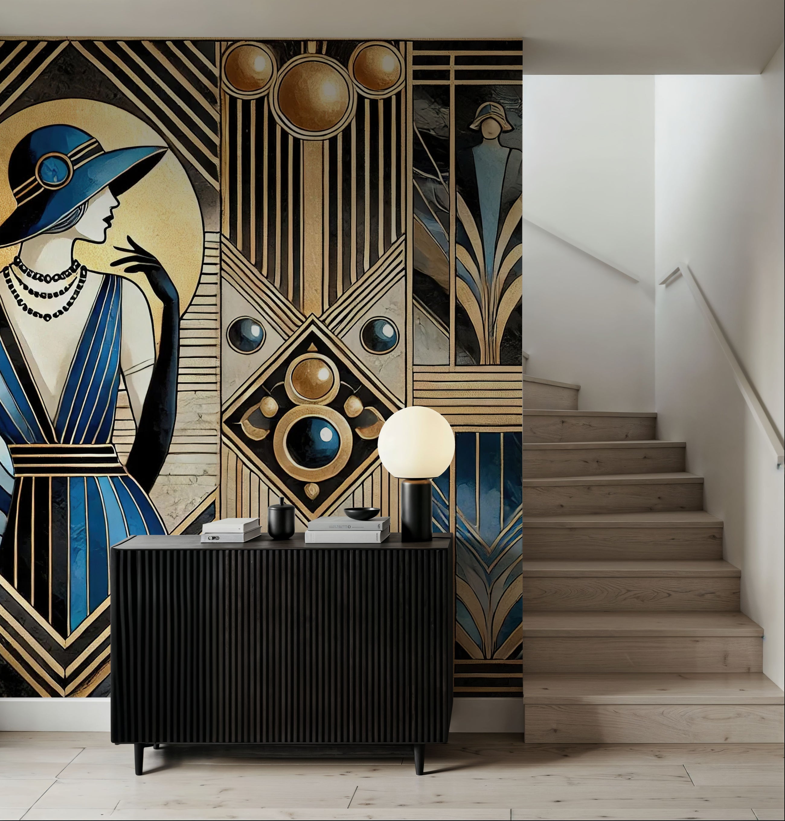 Jazz Age Sophistication Mural Wallpaper